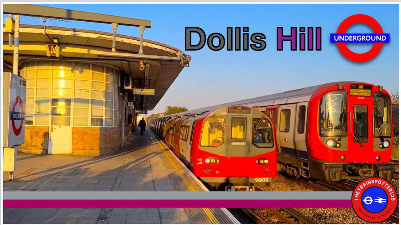 Jubilee and Metropolitan Line Trains at Dollis Hill Station - London Underground (09/06/2023)