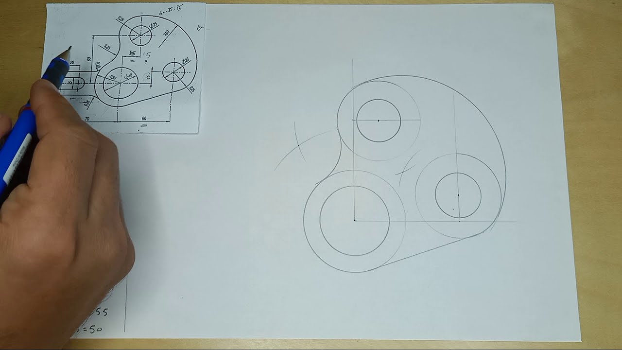 رسم أعدادي هندسة (المماسات) - (18)
