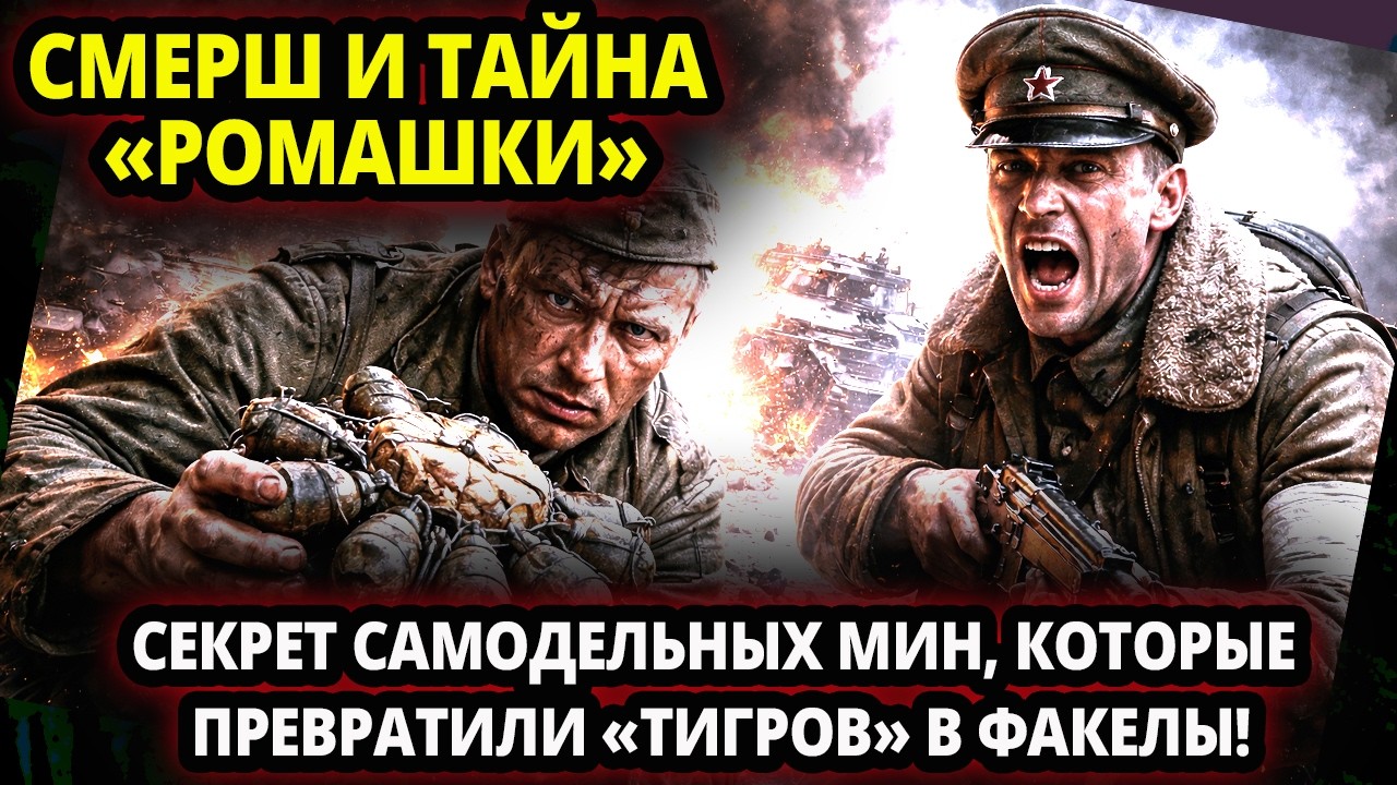 СМЕРШ И ТАЙНА «РОМАШКИ»: СЕКРЕТ САМОДЕЛЬНЫХ МИН, КОТОРЫЕ ПРЕВРАТИЛИ «ТИГРОВ» В ФАКЕЛЫ!