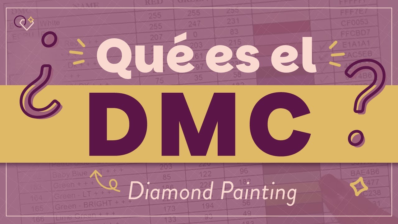 Cómo leer números DMC en Diamond Painting 💎 |  Símbolos, Colores y Tips esenciales 🎨