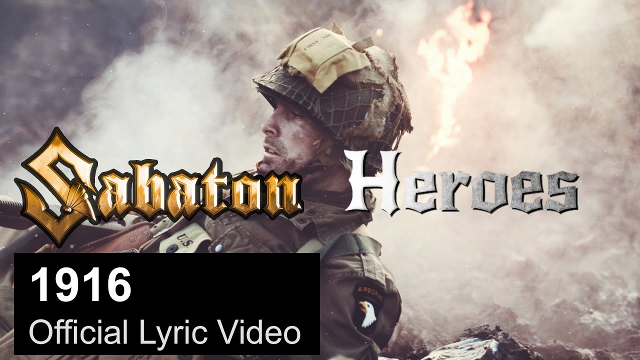 SABATON - 1916 (Official Lyric Video)