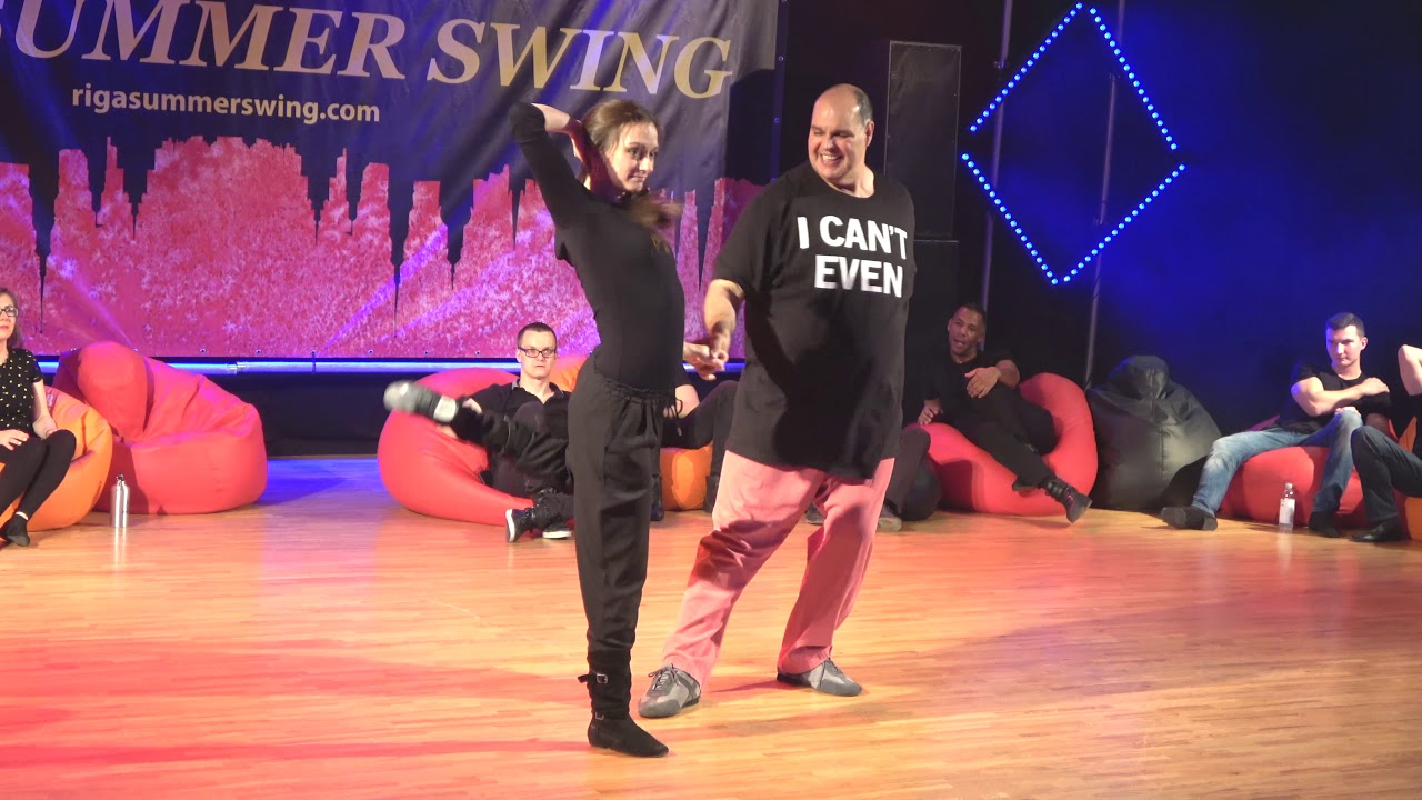 John Lindo and Irina Puzanova at Riga Summer Swing
