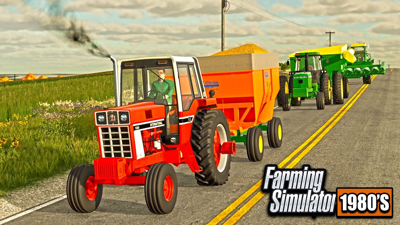 1980'S CORN HARVEST- KNOCKING OUT CORN ACRES! | FARMING SIMULATOR 1980
