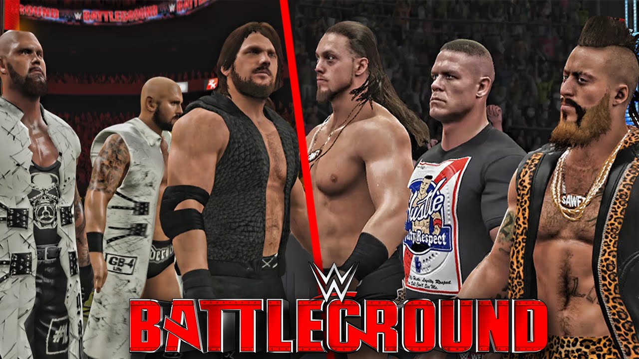 WWE 2K16 Battleground 2016 - John Cena, Enzo Amore and Big Cass vs The Club Match