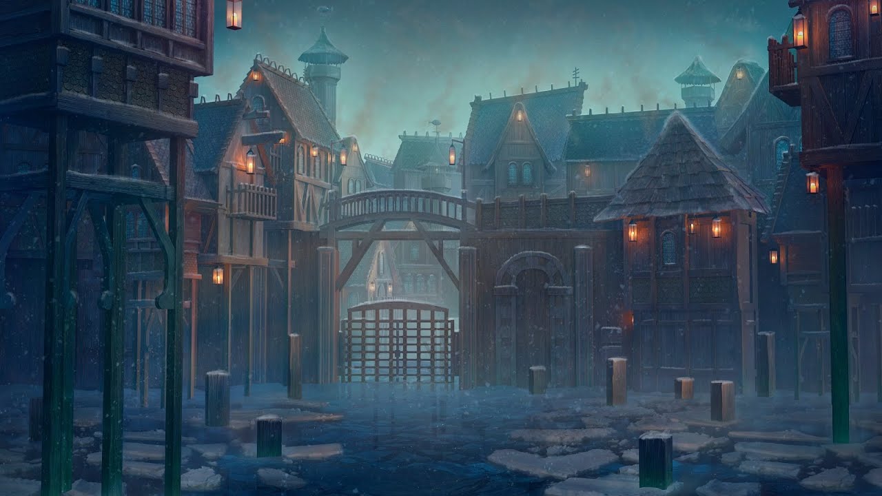 Dark Medieval Winter Music &ndash; Village of Winter Night | Spooky, Magical