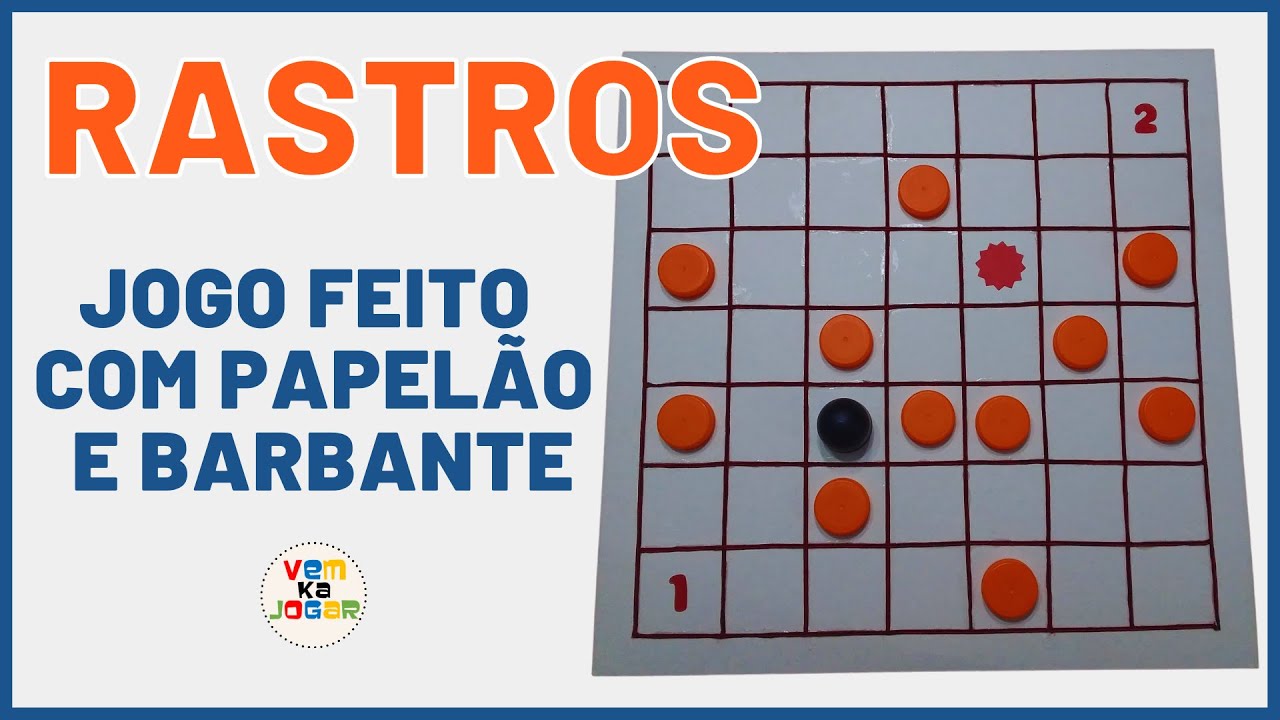 RASTROS –JOGO DE TABULEIRO - APRENDA A FAZER E A JOGAR