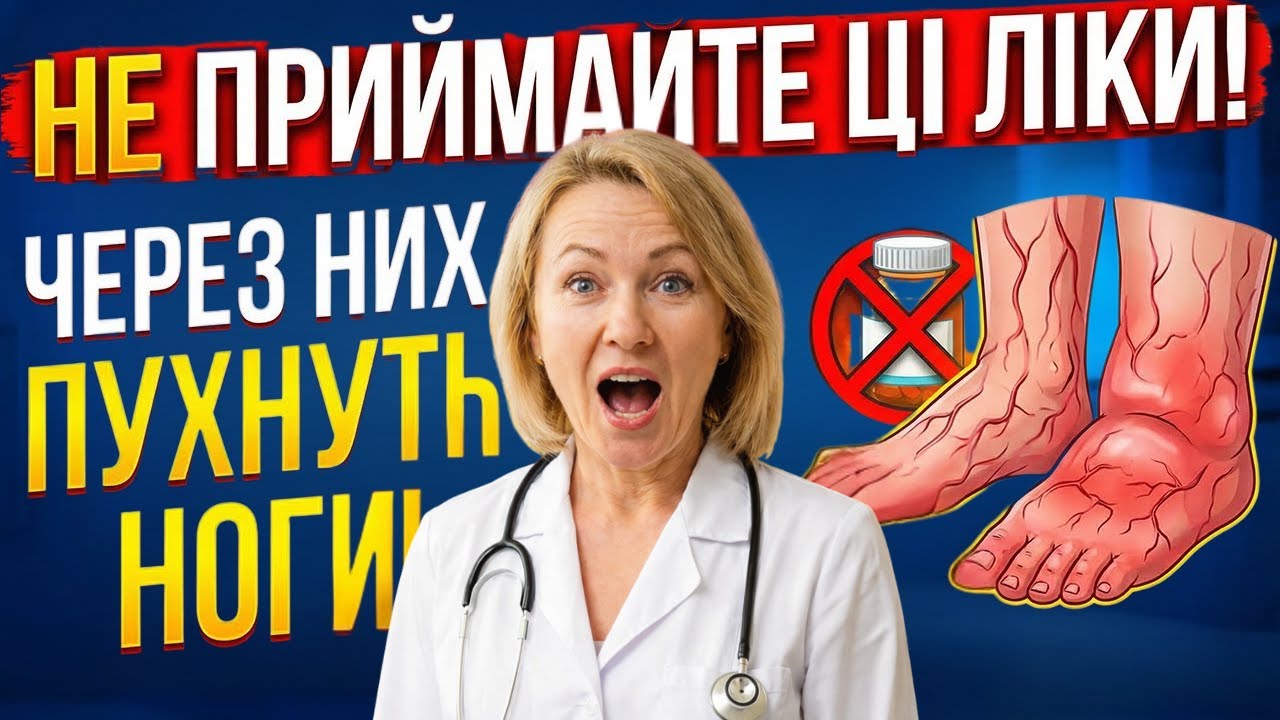 ПЕНСІОНЕРИ УВАГА! Ці 9 ліків викликають НАБРЯКИ НІГ! Перевірте себе!