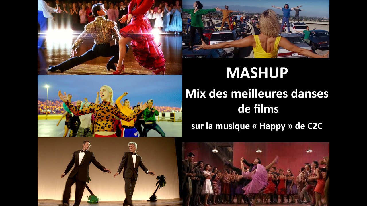 MASHUP  Meilleures scènes de danse au cinéma, mix de 41 films cultes (Movie clip dance)
