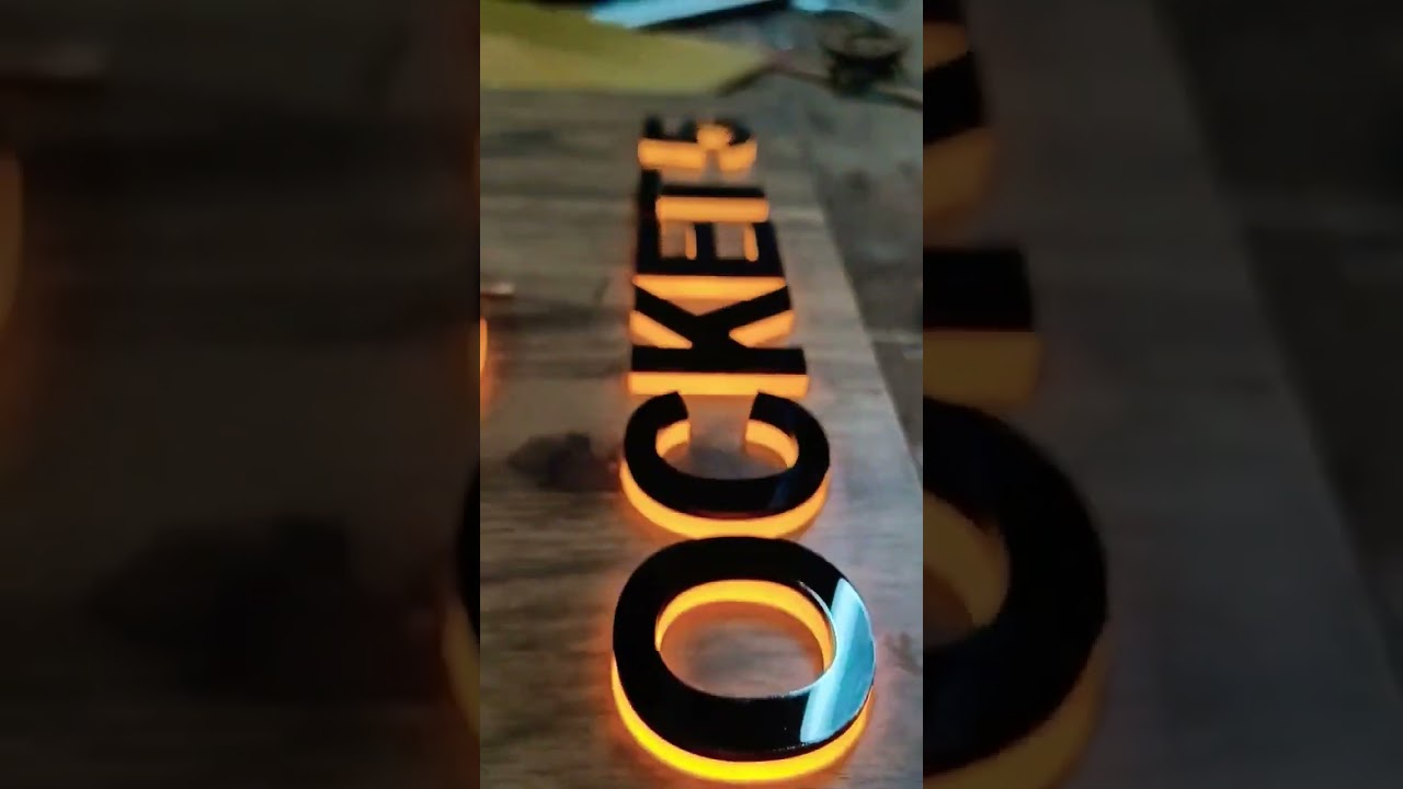 Acrylic LED Light Nameplate Maker inNoida #nameplate #nameplatedesign #nameplates @urbanitecreation