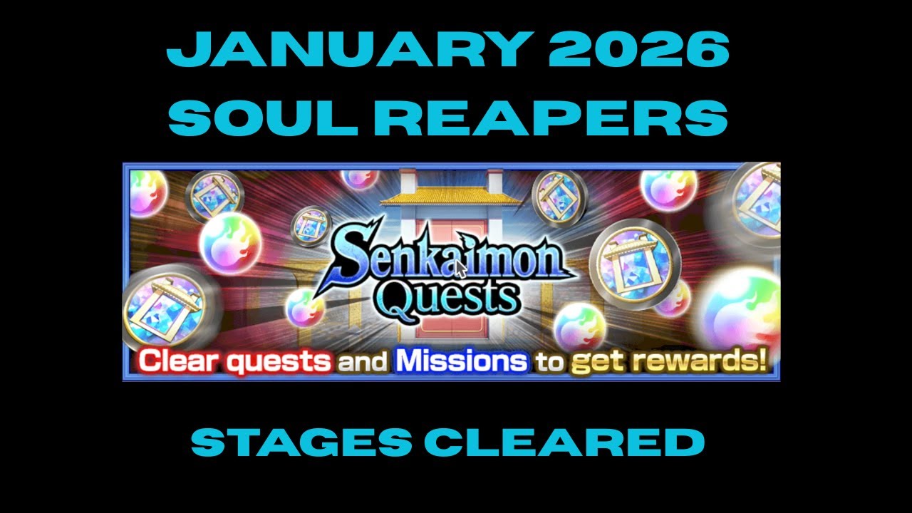 Пройдены этапы квеста Senkaimon в игре Souls Reapers в январе 2026 года | Геймплей Bleach Brave S...