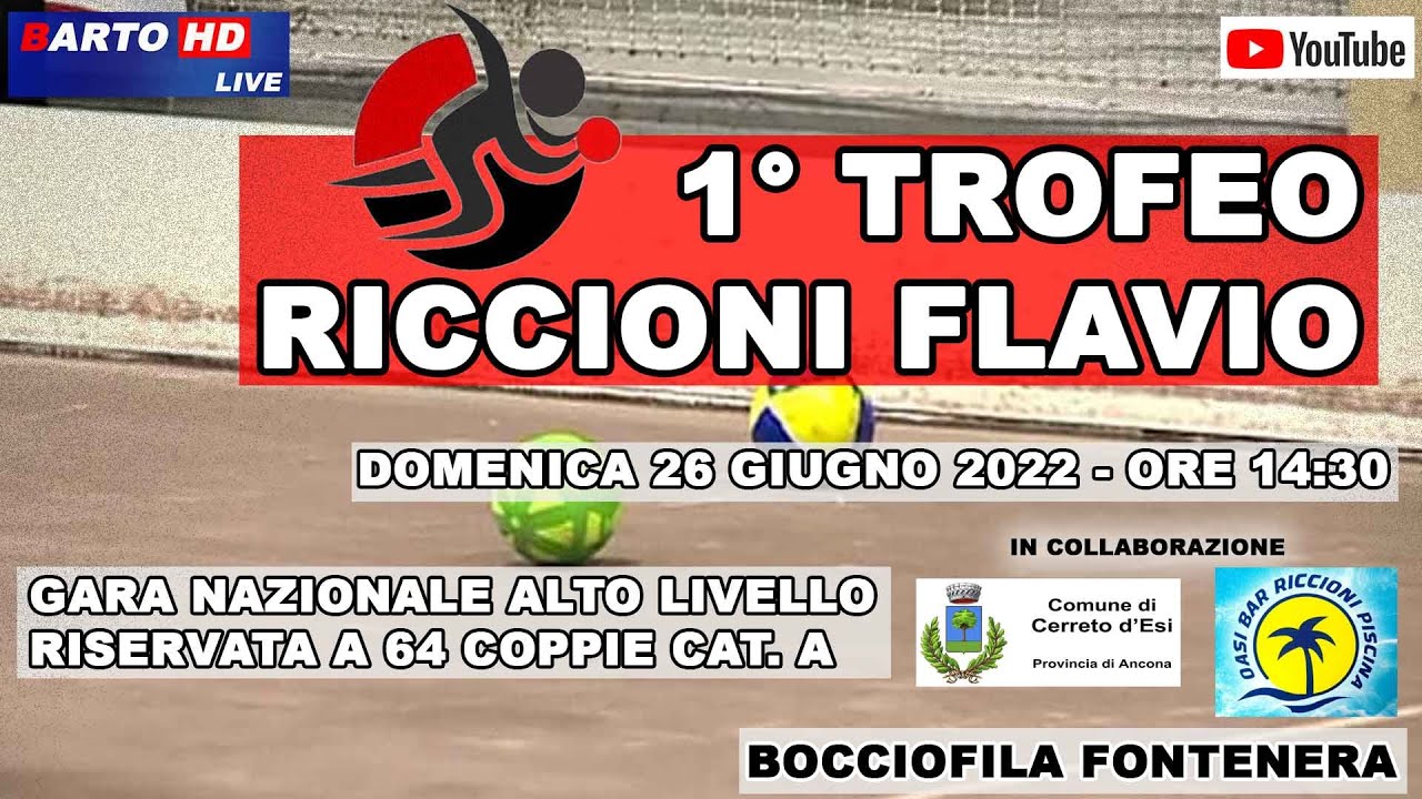 1° TROFEO RICCIONI FLAVIO - Gara Nazionale a Coppie *ALTO LIVELLO* - Fontenera