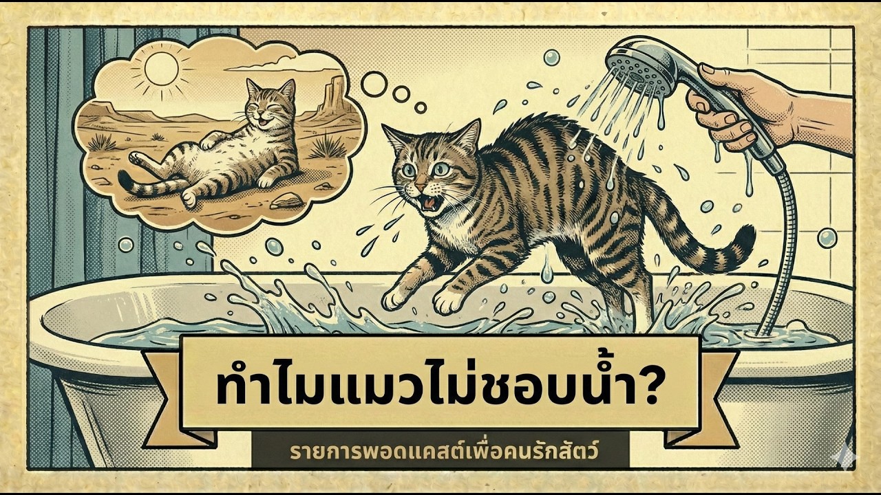 ทำไมแมวไม่ชอบน้ำ?