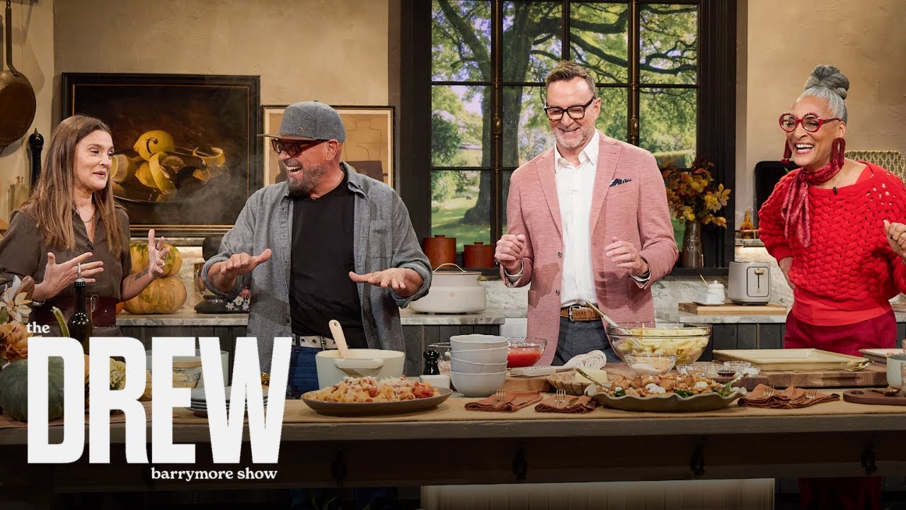 'The Chew' Cast Makes Fresh Rigatoni with Chorizo & Sheet Pan Apple Crumble | Drew Barrymore Show