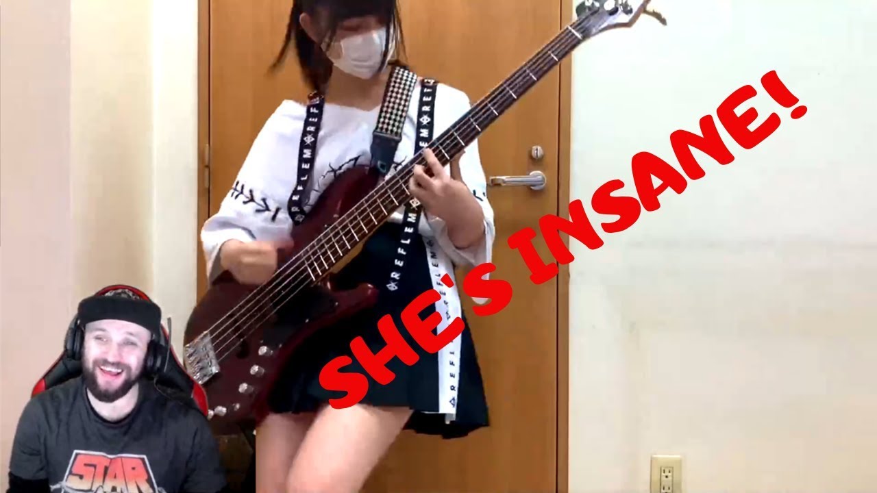 Neon reacts to INSANE Japanese school girl bassist with EPIC SLAP!