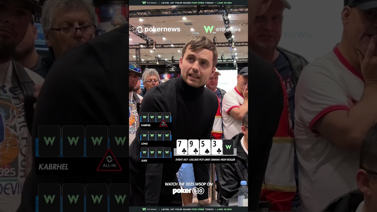 CASINO ROYALE! - CAN Martin Kabrhel TRIPLE UP IN THE $50K PLO HIGH ROLLER! | #wsop2025 #pokernews