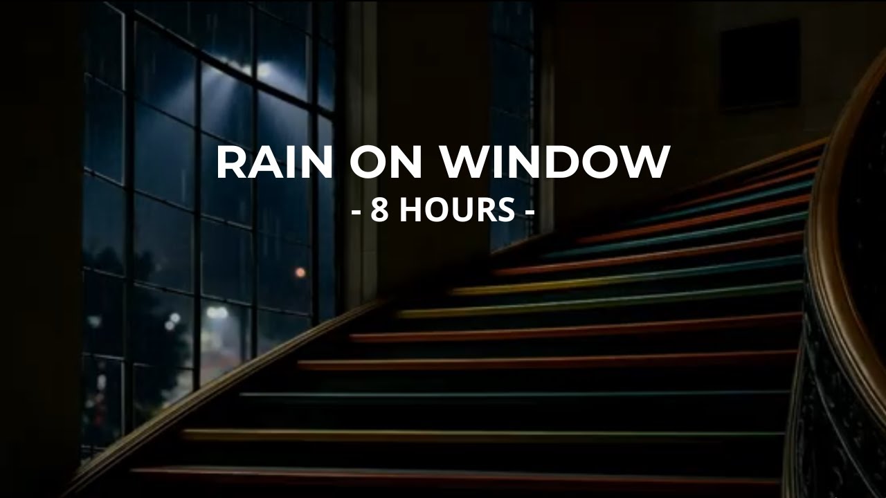 Deep Sleep with Gentle Night Rain on Window | 8 Hours No Music