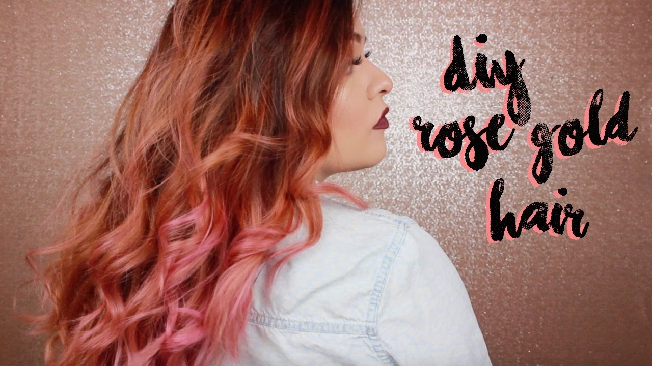 DIY Rose Gold Hair