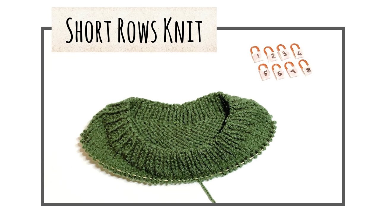 How to Short rows knit 02 I Knitting Tutorial I Chi tiết đan dòng ngắn cho áo ko raplang.