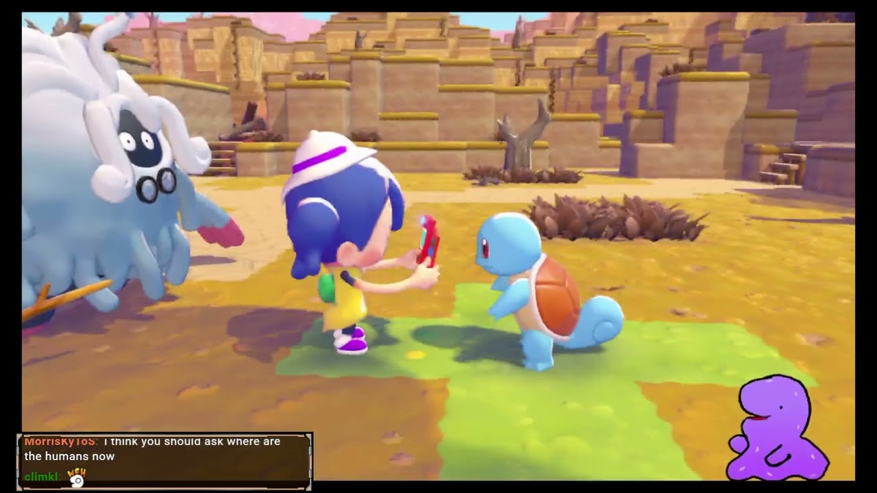 [Pokopia] A strange Bakamon has appeared to farm in a Pokemon world.