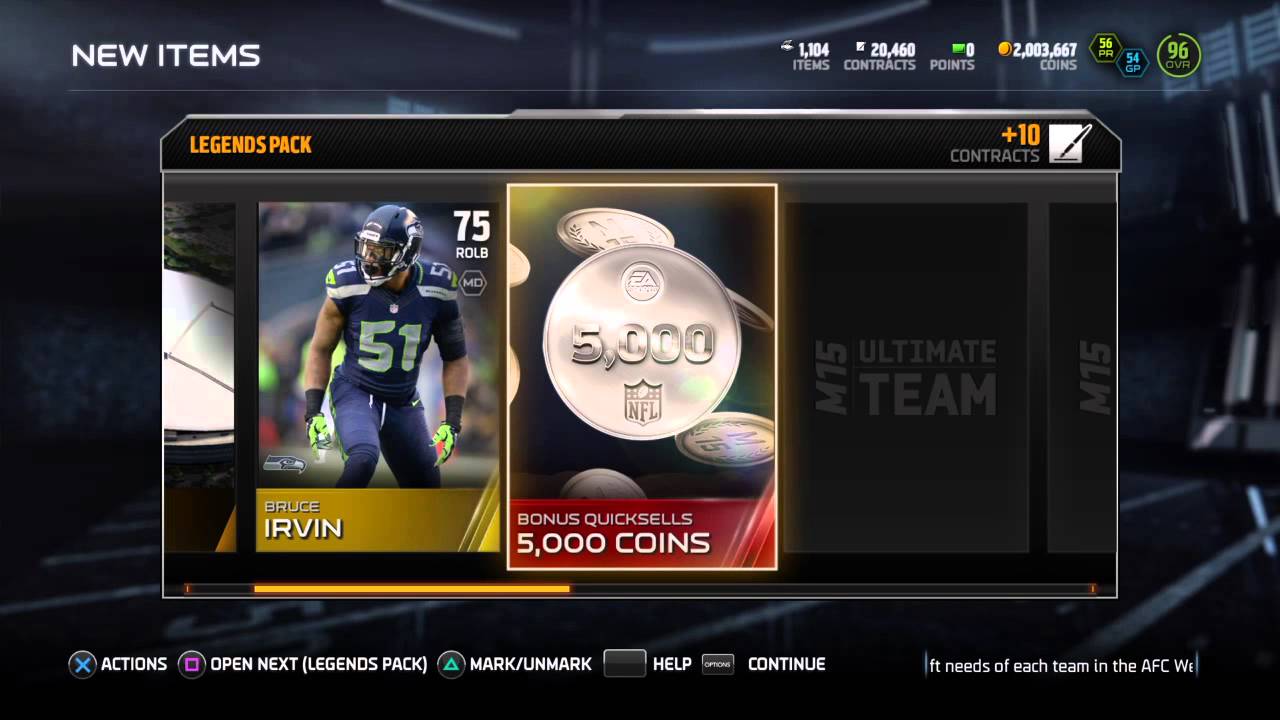 MUT 15 - legend bundle opening
