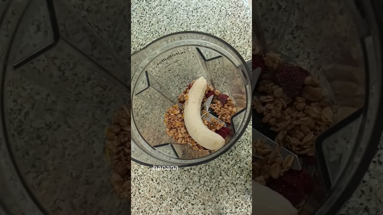 Raspberry ripple smoothie in less 40 seconds.