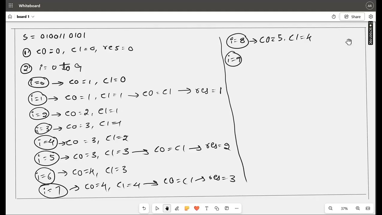 Split the binary string into substrings with equal number of 0s and 1s - Easy - GeeksforGeeks