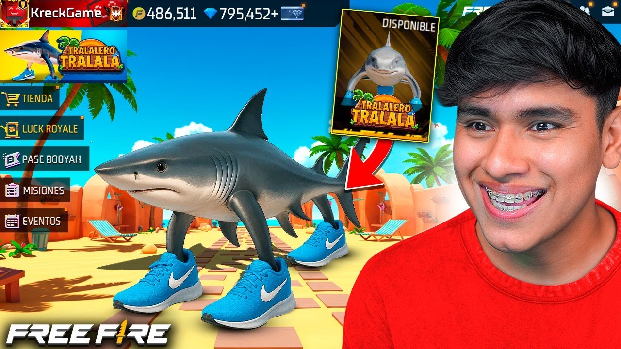 El Tiburón a llegado a Free Fire!!😱
