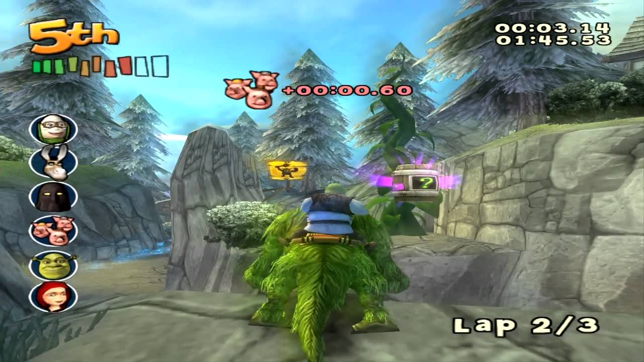 Shrek Smash n' Crash Racing (PS2) walkthrough - Mountain Pass