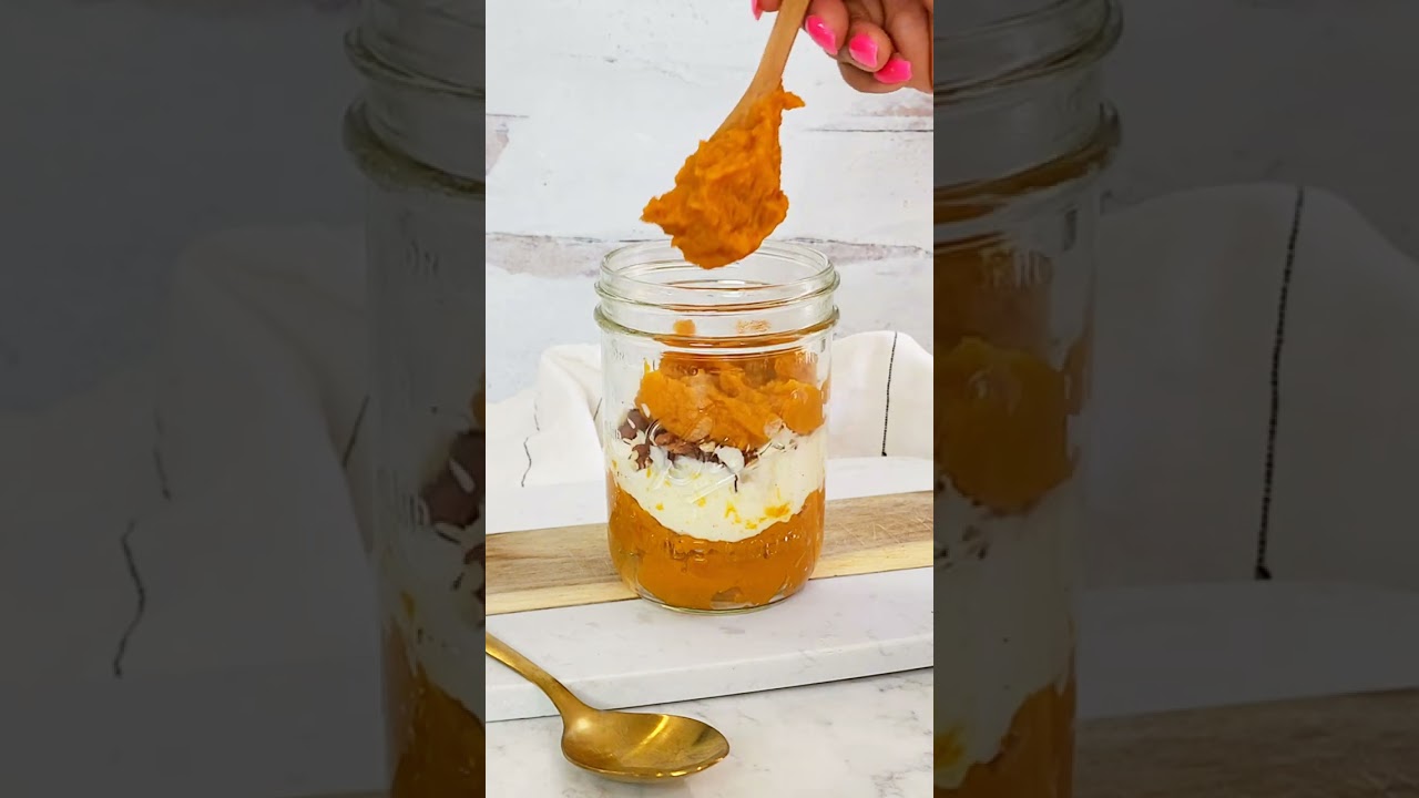 Healthy Pumpkin Spice Parfait!