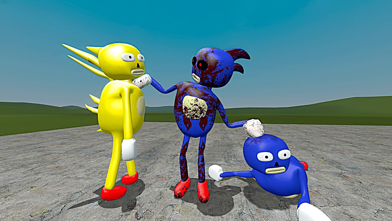 PLAYING AS CURSED SONIC EXE VS ALL 3D SANIC CLONES MEMES in GMOD