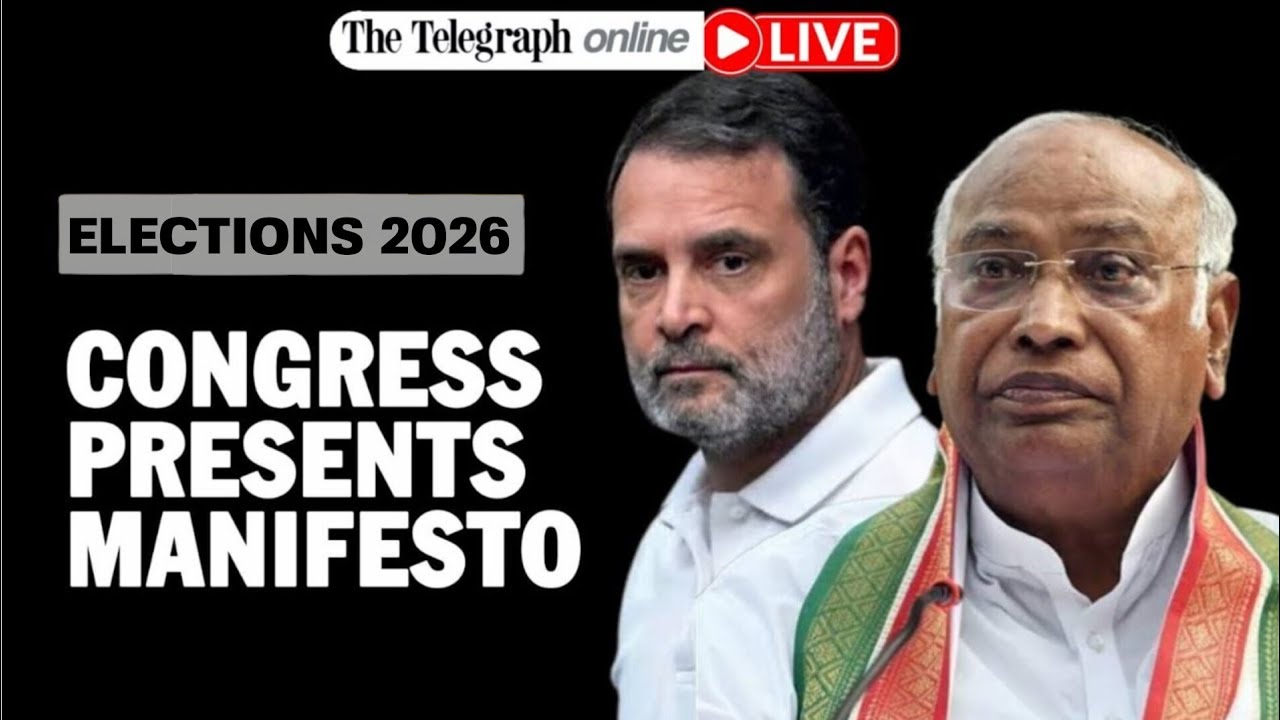 LIVE | Mallikarjun Kharge Releases Congress Manifesto for 2026 Bengal Elections
