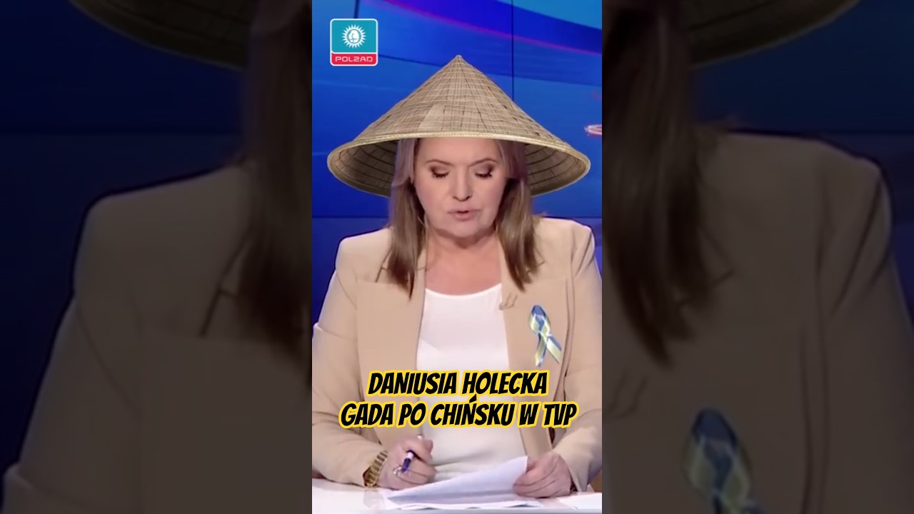 Danusia Holecka gada po chińsku w TVP