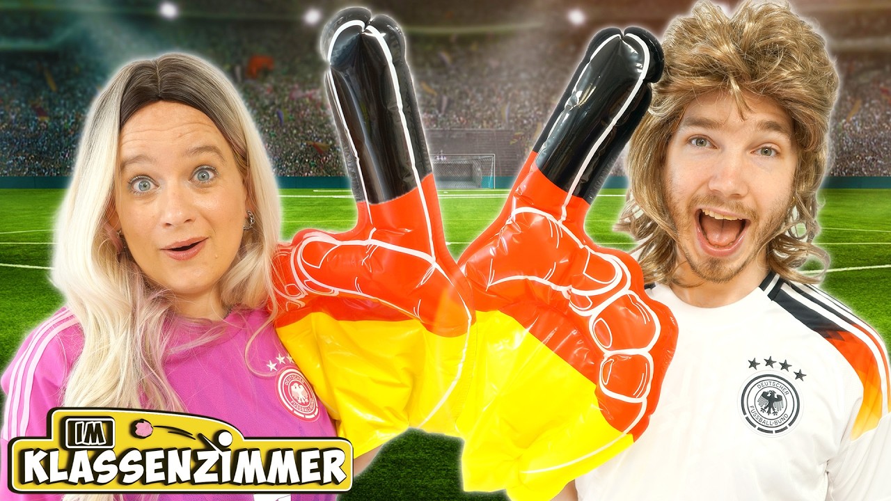 IM KLASSENZIMMER EM FIEBER ⚽ BIBO & CHANEL WOLLEN ZUM FUSSBALL | Summer Stories #1