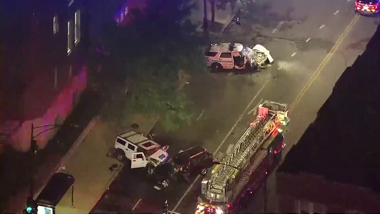 Raw Video: Wild Police Chase Throughout Chicago Leaves Woman Killed, 5 Injured