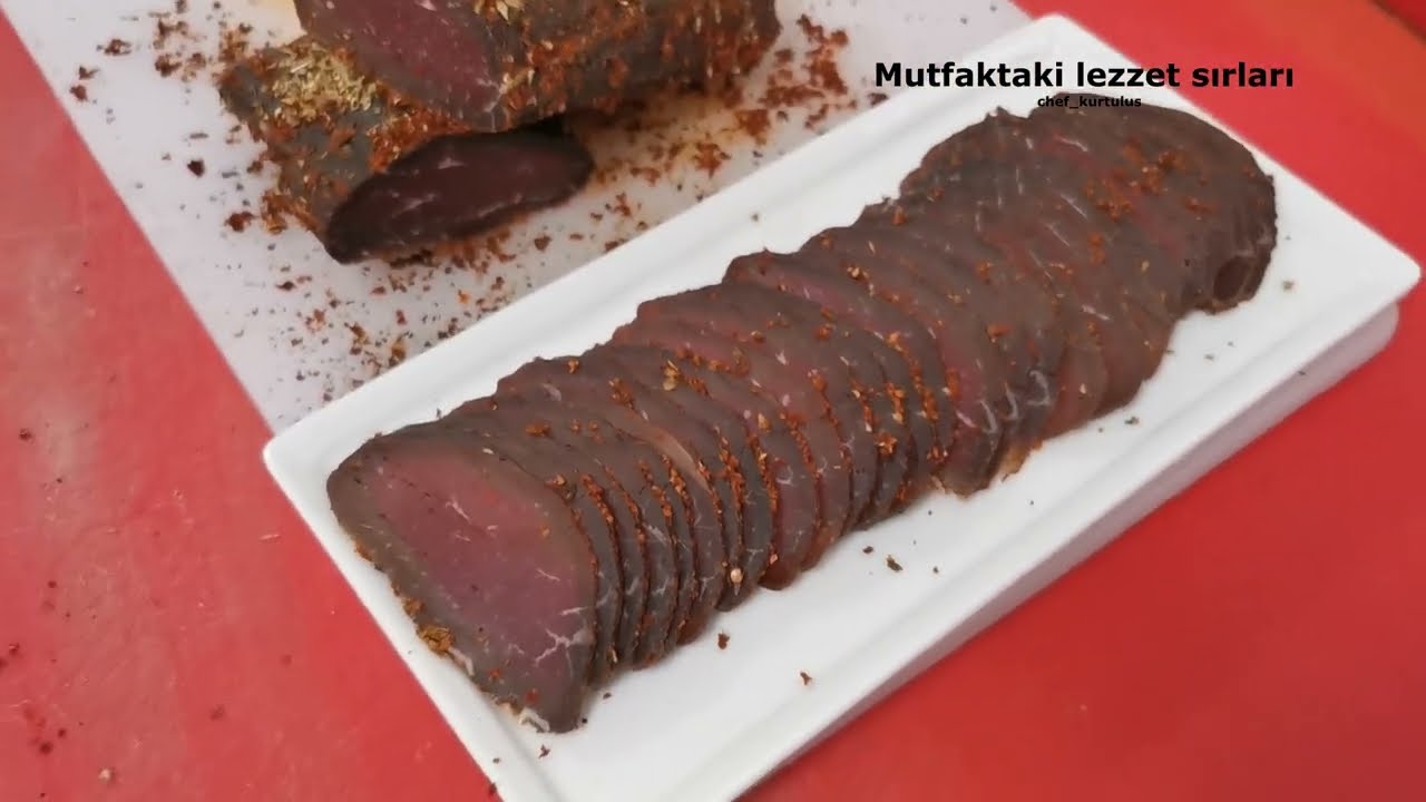 ET KURUTMA YÖNTEMİ.💯.Et tuzda bekleyince 10 günde ne hale geldi.