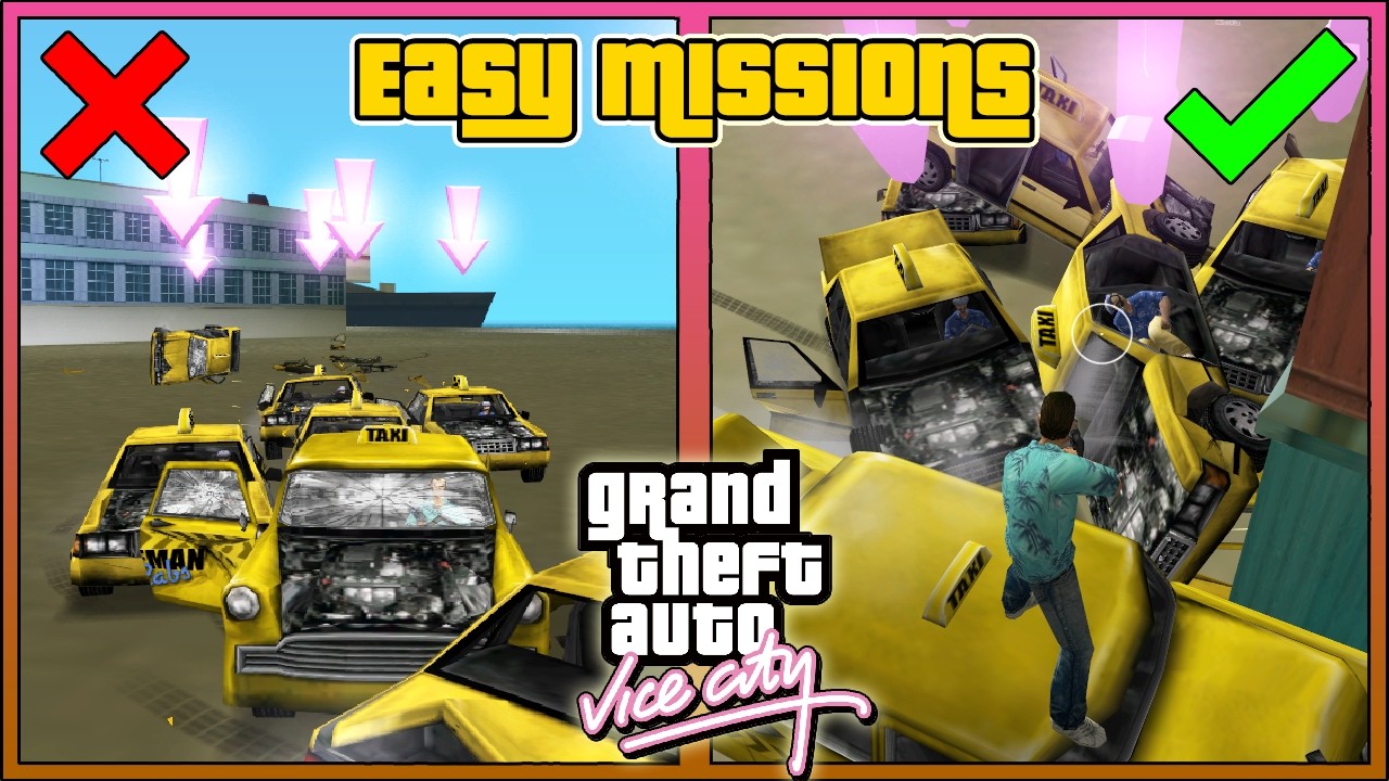 More EASY Ways To Complete 7 Missions in GTA Vice City (Part 2)