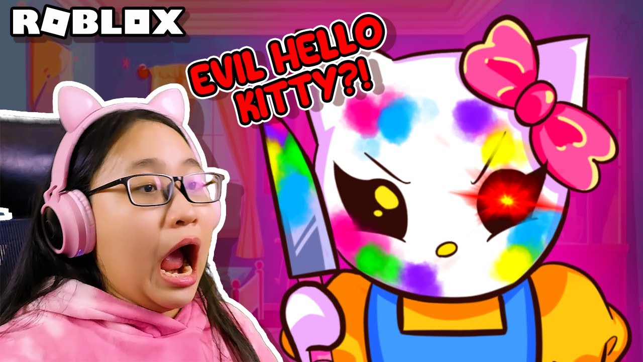 Hello Kitty is EVIL?! | Roblox | Escape Evil Hello Kitty Obby