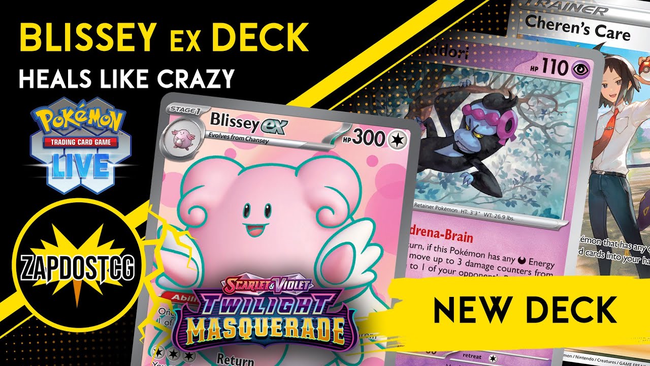 Blissey ex Deck With Munkidori From Twilight Masquerade Is TANKY!! (Pokemon TCG)