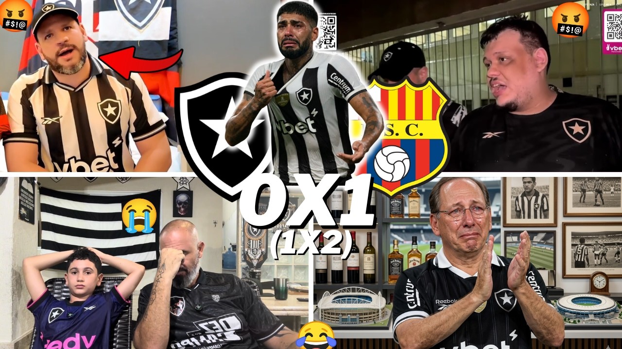 REAÇÕES DOS BOTAFOGUENSES REVOLTADOS ELIMINADOS | BOTAFOGO 0 X 1 BARCELONA | LIBERTADORES 2026
