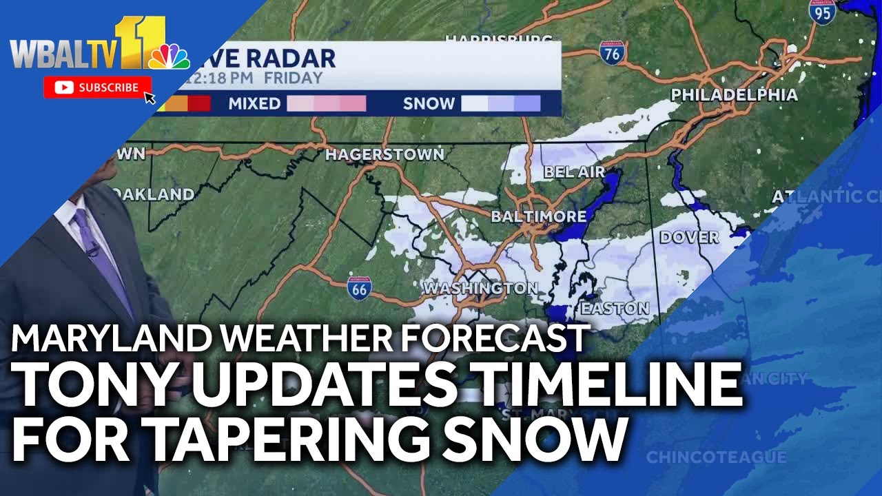 Tony's timeline for clearing snow Friday afternoon