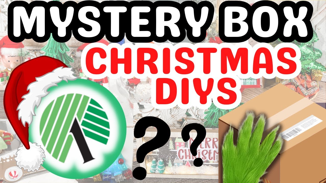 🎄WOW!  Watch these CRAZY DOLLAR TREE items turn into CHRISTMAS DIYS & GIFTS (Mystery Box Challenge)