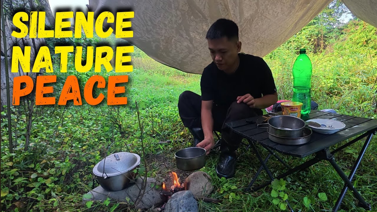 Peaceful Camping in the Grassy Site | Relaxing Nature