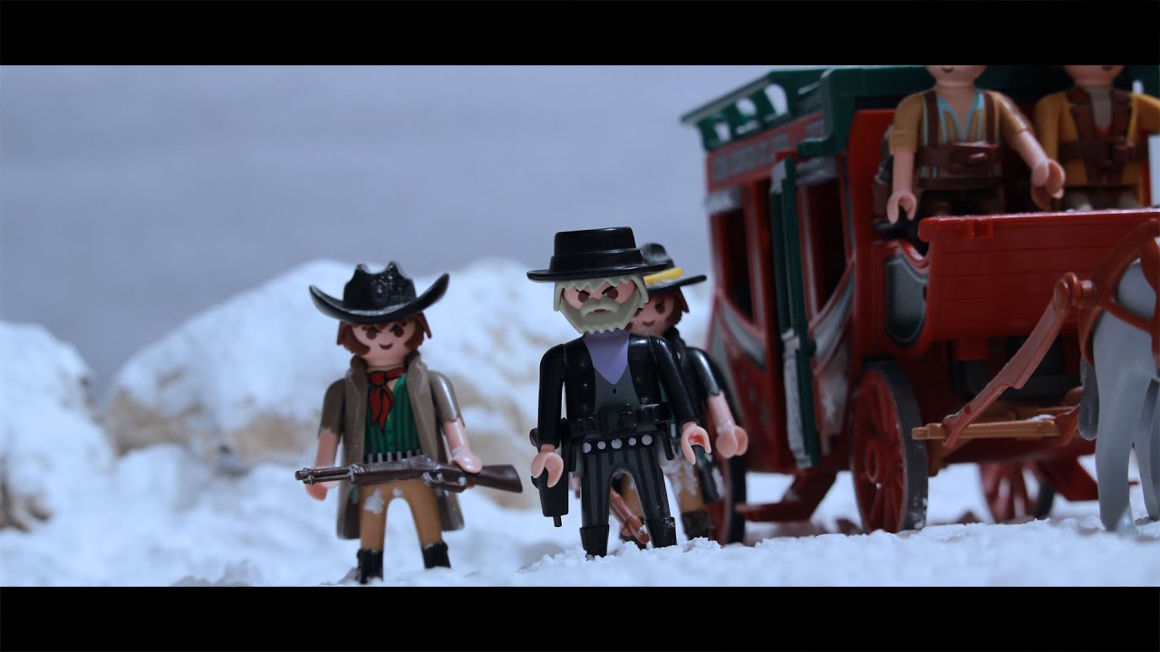 PLAYMOBIL WESTERN : RED SNOW-stop motion (trailer 1)
