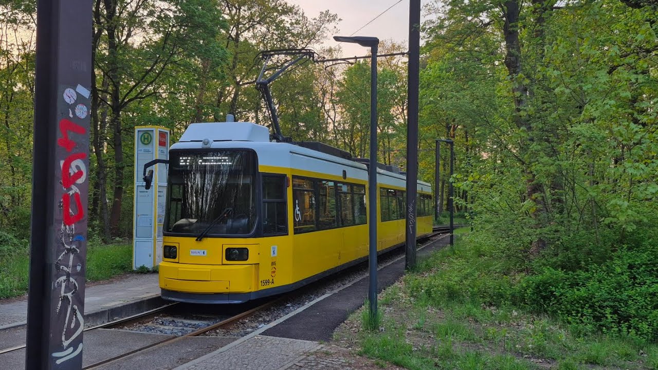 Tram Berlin | Mitfahrt in der 27 von S+U Lichtenberg/Siegfriedstr. bis Mahlsdorf-Süd im GT6NU 1599-B