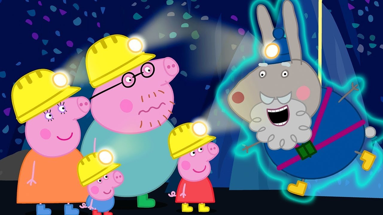 Peppa Pig's Adventure in the Caves with Grampy Rabbit | Peppa Pig Official Family Kids Cartoon
