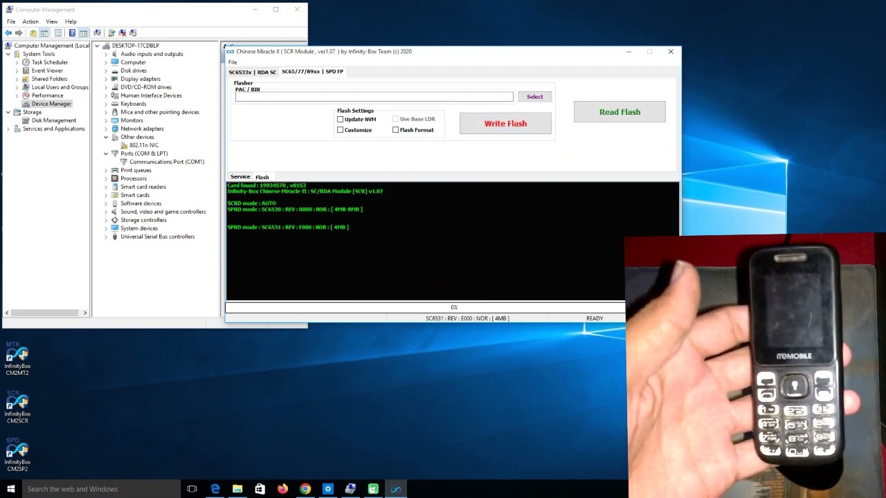 Me Mobile L102 SPD 6531E Read Flash File & Boot Key by vehari mobile
