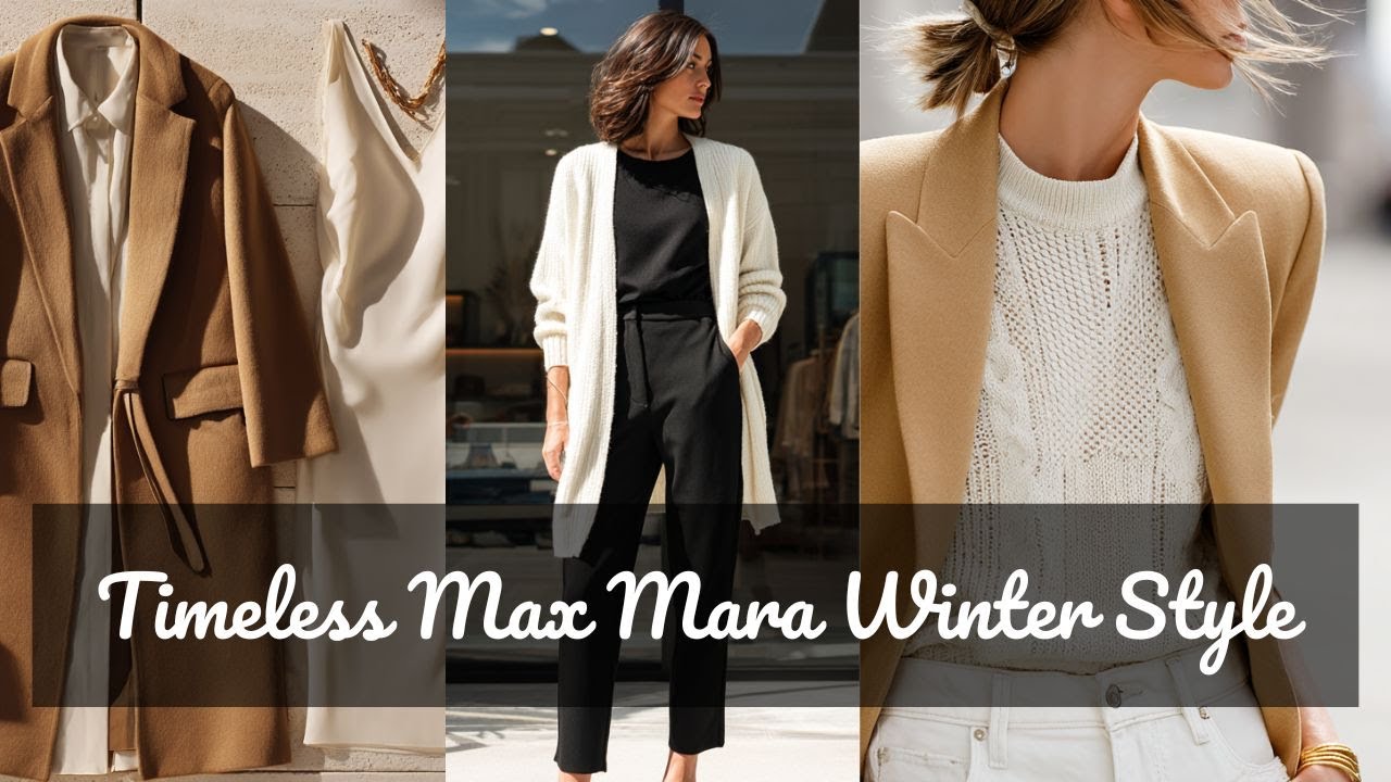 Max Mara Inspired Winter Outfits for Women Over 60: Elegant Neutrals and Luxurious Layering Ideas 🧥✨