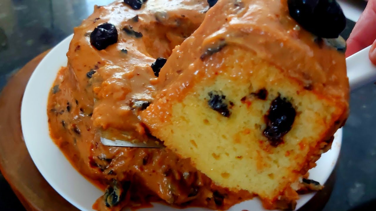 Bolo de Ameixa com Doce de Leite - Fácil e Delicioso!!!