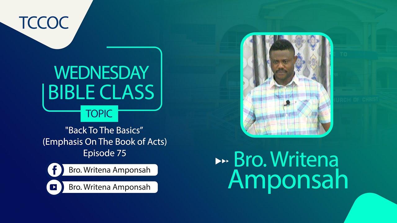 Wednesday Bible Class (04/02/26) 