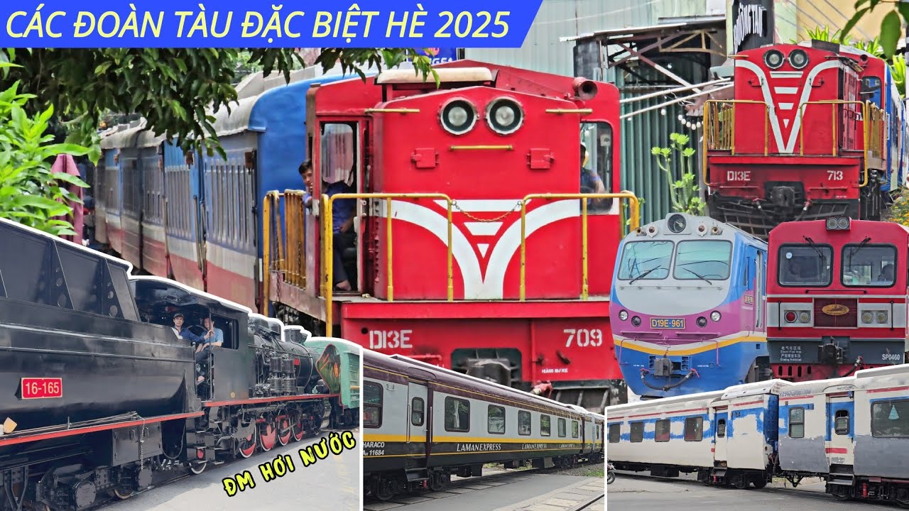 D13E KÉO TÀU KHÁCH CHẤT LƯỢNG CAO VÀ CÁC ĐOÀN TÀU ĐẶC BIỆT TRONG HÈ VỪA QUA